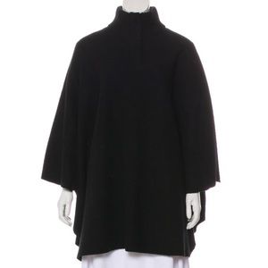 VINCE black sweater Cape Coat